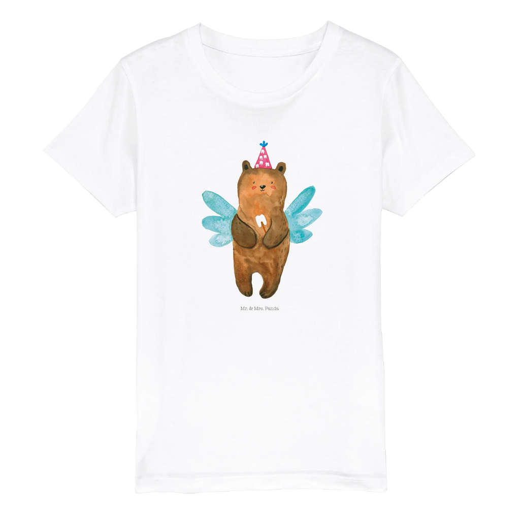 Organic Kinder T-Shirt Zahnfee Bär Kinder T-Shirt, Kinder T-Shirt Mädchen, Kinder T-Shirt Jungen, Bär, Teddy, Teddybär, Zahnfee, Fee, Milchzahn, Erster Zahn