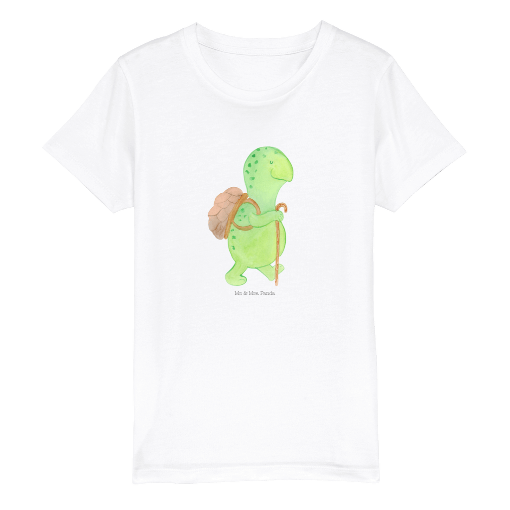 Organic Kinder T-Shirt Schildkröte Wanderer Kinder T-Shirt, Kinder T-Shirt Mädchen, Kinder T-Shirt Jungen, Schildkröte, Schildkröten, Motivation, Motivationsspruch, Motivationssprüche, Neuanfang