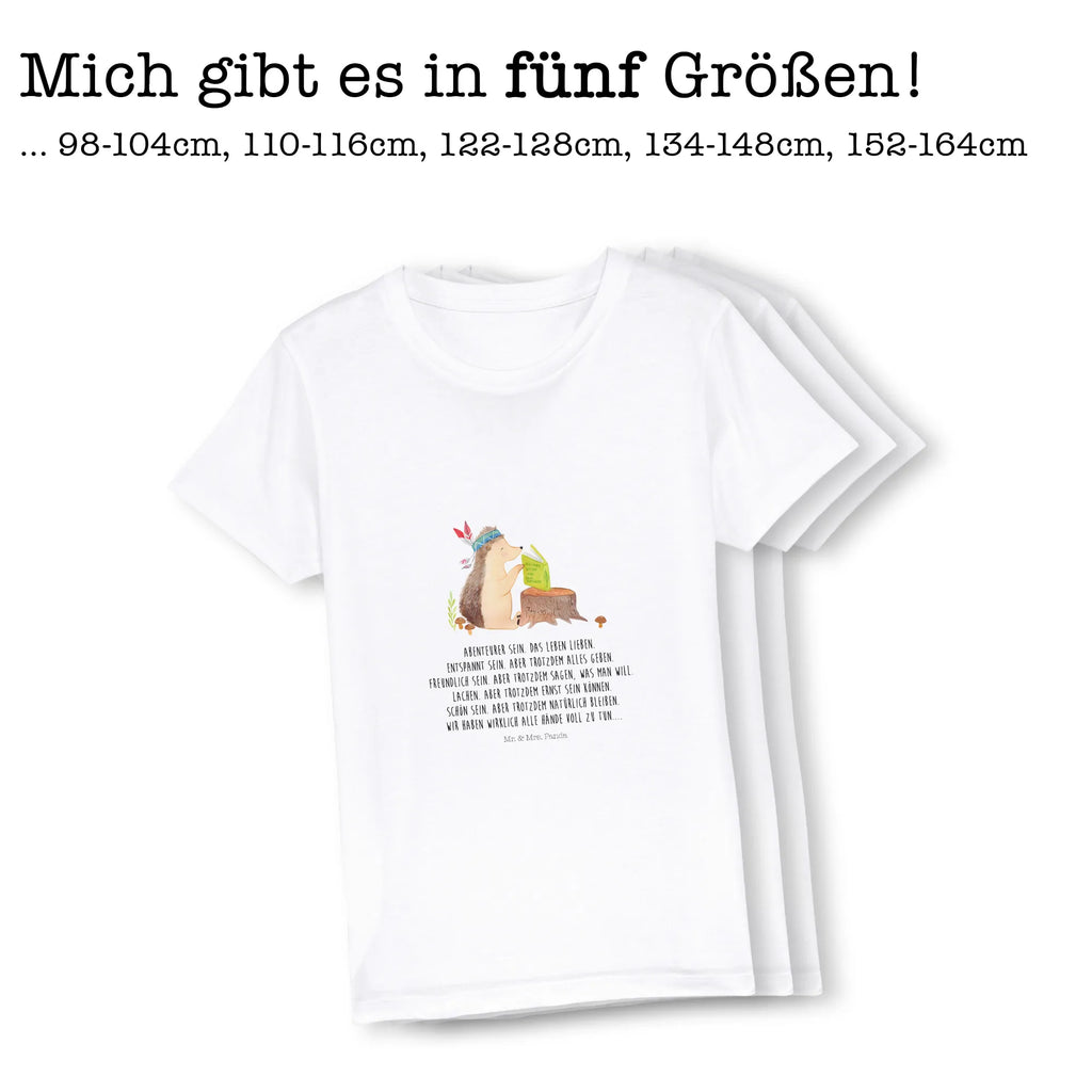 Organic Kinder T-Shirt Igel Indianer Kinder T-Shirt, Kinder T-Shirt Mädchen, Kinder T-Shirt Jungen, Waldtiere, Tiere, Igel, Indianer, Abenteuer, Lagerfeuer, Camping