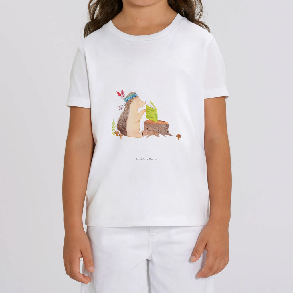 Organic Kinder T-Shirt Igel Indianer Kinder T-Shirt, Kinder T-Shirt Mädchen, Kinder T-Shirt Jungen, Waldtiere, Tiere, Igel, Indianer, Abenteuer, Lagerfeuer, Camping