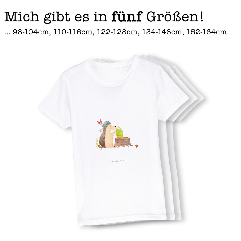 Organic Kinder T-Shirt Igel Indianer Kinder T-Shirt, Kinder T-Shirt Mädchen, Kinder T-Shirt Jungen, Waldtiere, Tiere, Igel, Indianer, Abenteuer, Lagerfeuer, Camping