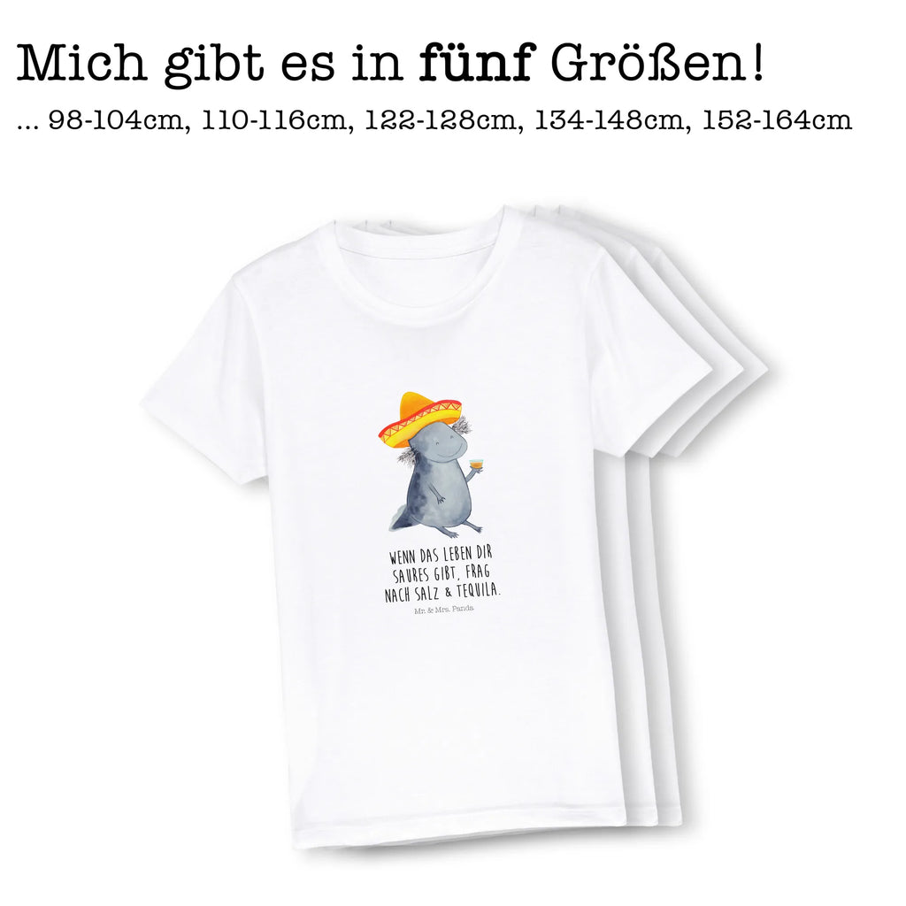 Organic Kinder T-Shirt Axolotl Tequila Kinder T-Shirt, Kinder T-Shirt Mädchen, Kinder T-Shirt Jungen, Axolotl, Molch, Mexico, Mexiko, Sombrero, Zitrone, Tequila, Motivation, Spruch, Schwanzlurch, Lurch, Lurche, Axolot, Feuerdrache, Feuersalamander