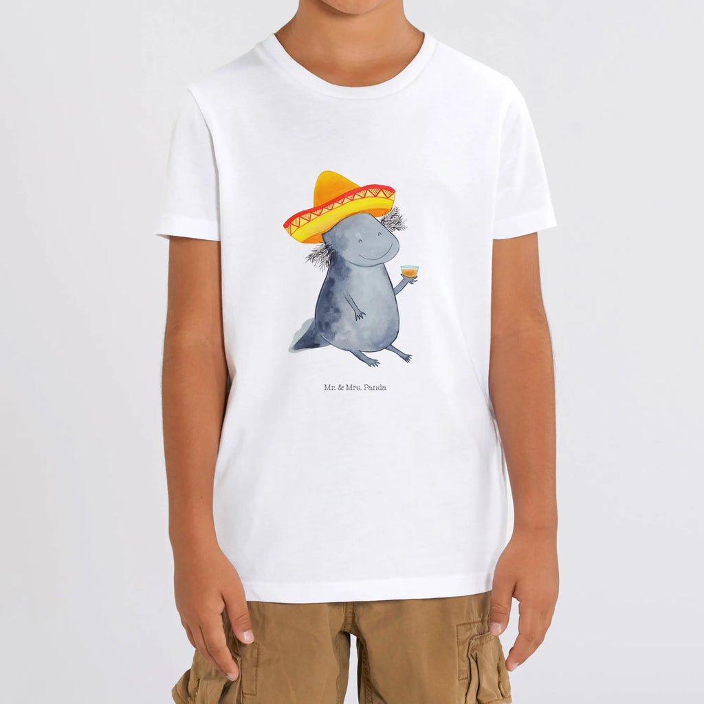 Organic Kinder T-Shirt Axolotl Tequila Kinder T-Shirt, Kinder T-Shirt Mädchen, Kinder T-Shirt Jungen, Axolotl, Molch, Mexico, Mexiko, Sombrero, Zitrone, Tequila, Motivation, Spruch, Schwanzlurch, Lurch, Lurche, Axolot, Feuerdrache, Feuersalamander