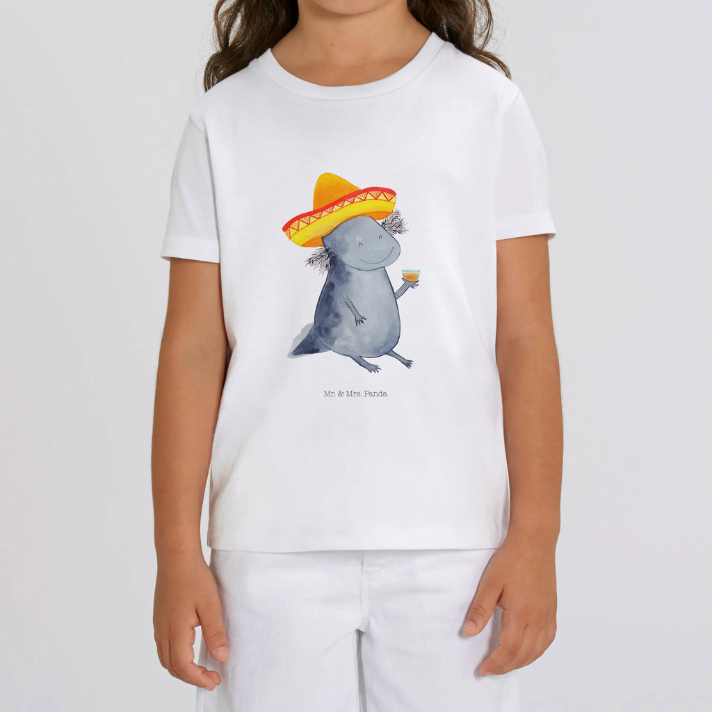 Organic Kinder T-Shirt Axolotl Tequila Kinder T-Shirt, Kinder T-Shirt Mädchen, Kinder T-Shirt Jungen, Axolotl, Molch, Mexico, Mexiko, Sombrero, Zitrone, Tequila, Motivation, Spruch, Schwanzlurch, Lurch, Lurche, Axolot, Feuerdrache, Feuersalamander