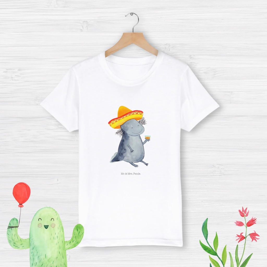 Organic Kinder T-Shirt Axolotl Tequila Kinder T-Shirt, Kinder T-Shirt Mädchen, Kinder T-Shirt Jungen, Axolotl, Molch, Mexico, Mexiko, Sombrero, Zitrone, Tequila, Motivation, Spruch, Schwanzlurch, Lurch, Lurche, Axolot, Feuerdrache, Feuersalamander