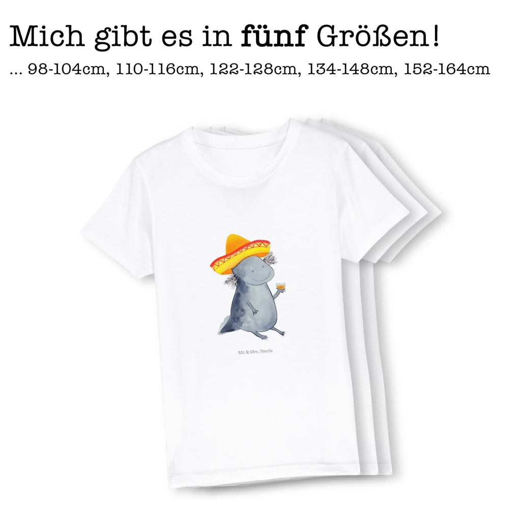 Organic Kinder T-Shirt Axolotl Tequila Kinder T-Shirt, Kinder T-Shirt Mädchen, Kinder T-Shirt Jungen, Axolotl, Molch, Mexico, Mexiko, Sombrero, Zitrone, Tequila, Motivation, Spruch, Schwanzlurch, Lurch, Lurche, Axolot, Feuerdrache, Feuersalamander