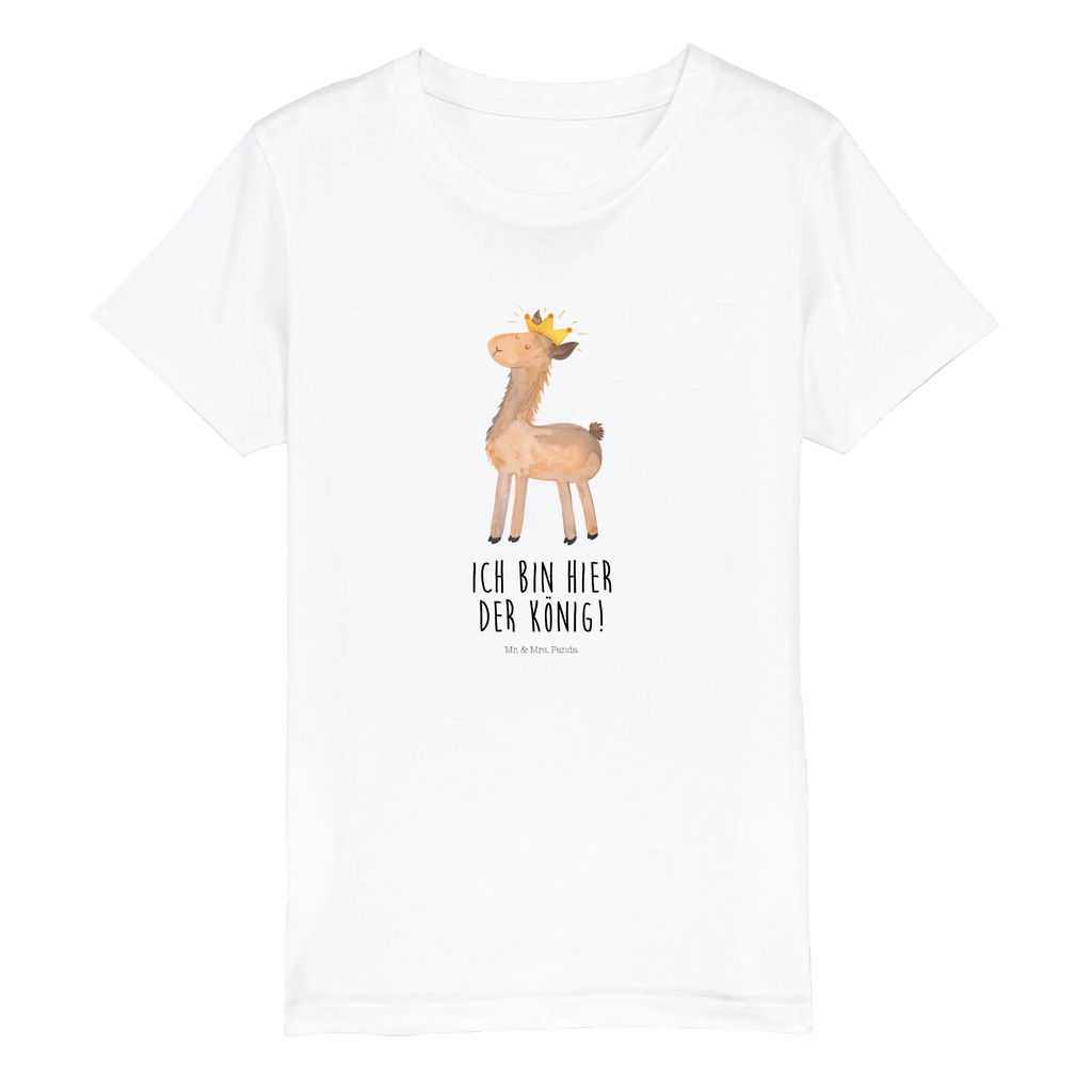 Organic Kinder T-Shirt Lama König Kinder T-Shirt, Kinder T-Shirt Mädchen, Kinder T-Shirt Jungen, Lama, Alpaka, Lamas, König, Königin, Freundin, Mama, Papa, Büro Kollege, Kollegin, Chef, Vorgesetzter, Abi, Abitur