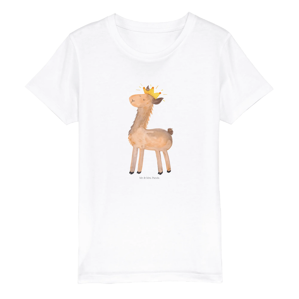 Organic Kinder T-Shirt Lama König Kinder T-Shirt, Kinder T-Shirt Mädchen, Kinder T-Shirt Jungen, Lama, Alpaka, Lamas, König, Königin, Freundin, Mama, Papa, Büro Kollege, Kollegin, Chef, Vorgesetzter, Abi, Abitur