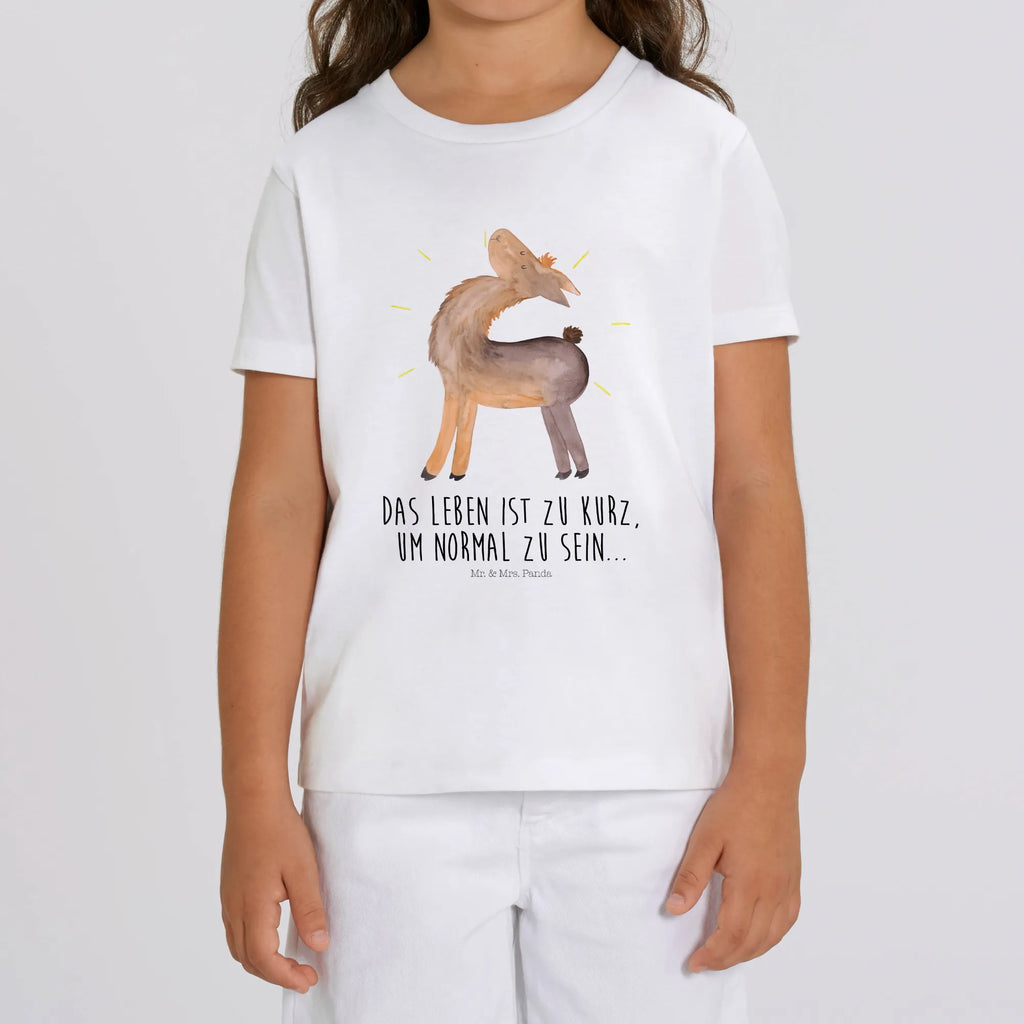 Organic Kinder T-Shirt Lama stolz Kinder T-Shirt, Kinder T-Shirt Mädchen, Kinder T-Shirt Jungen, Lama, Alpaka, Lamas, Außenseiter, Anders, Neustart, stolz, Hippie, Freundin, Freundinnen, beste Freundin, Kumpel, Familie, Family