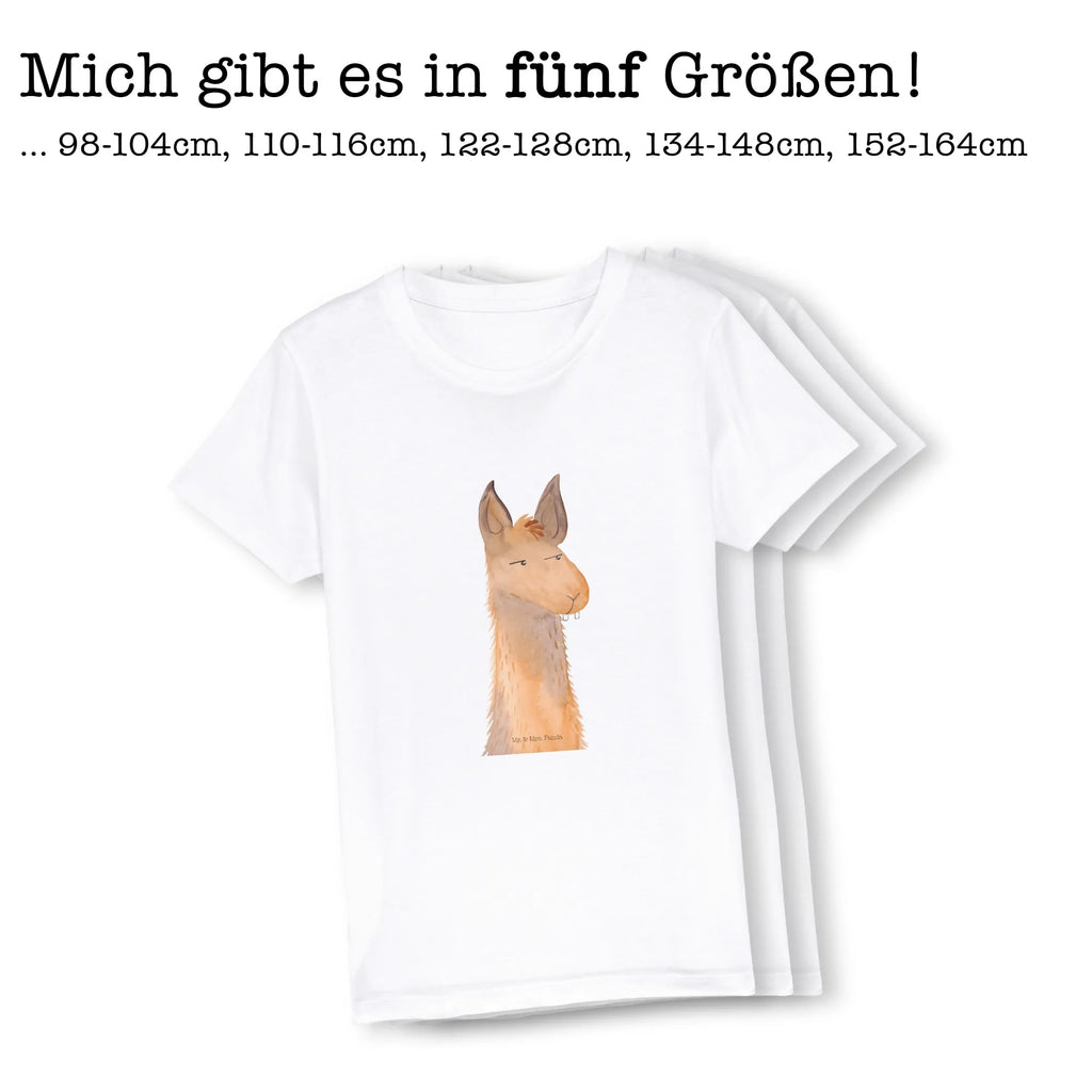 Organic Kinder T-Shirt Lamakopf genervt Kinder T-Shirt, Kinder T-Shirt Mädchen, Kinder T-Shirt Jungen, Lama, Alpaka, Lamas, Recht haben, genervt sein, Freundin, beste Freundin, Partnerin, Büro, Büroalltag, Chef, Chefin, Azubi