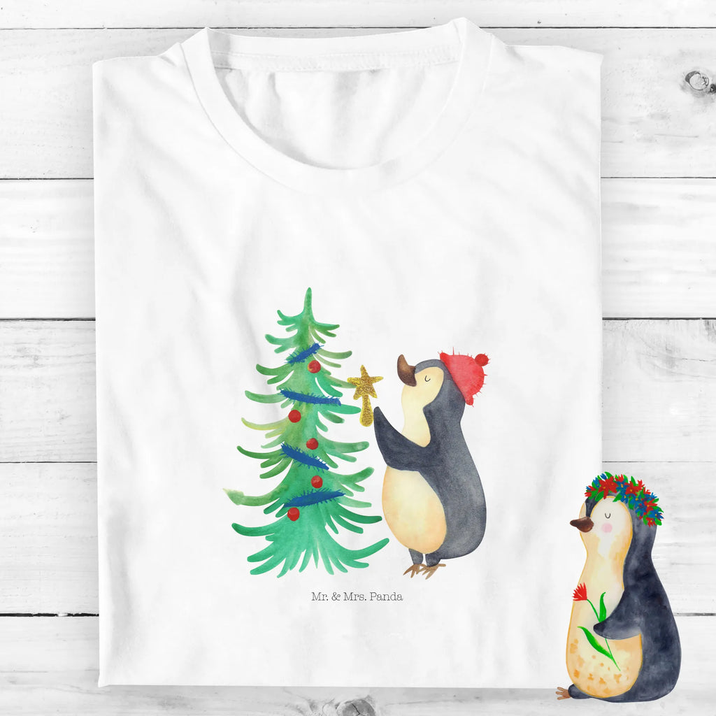 Organic Kinder T-Shirt Pinguin Weihnachtsbaum Kinder T-Shirt, Kinder T-Shirt Mädchen, Kinder T-Shirt Jungen, Winter, Weihnachten, Weihnachtsdeko, Nikolaus, Advent, Heiligabend, Wintermotiv, Pinguin