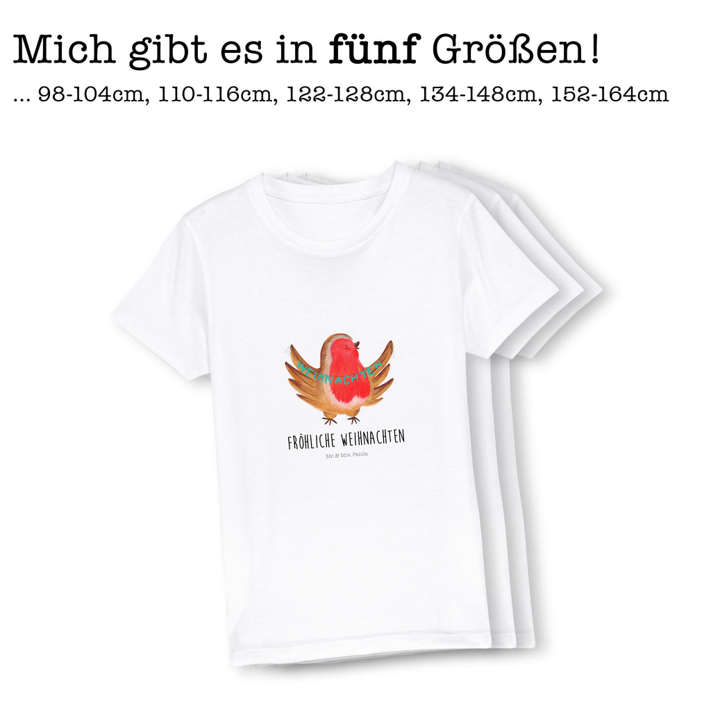 Organic Kinder T-Shirt Rotkehlchen Weihnachten Kinder T-Shirt, Kinder T-Shirt Mädchen, Kinder T-Shirt Jungen, Winter, Weihnachten, Weihnachtsdeko, Nikolaus, Advent, Heiligabend, Wintermotiv, Frohe Weihnachten, Weihnachtsmotiv, Weihnachtsgruß, Vogel, xmas