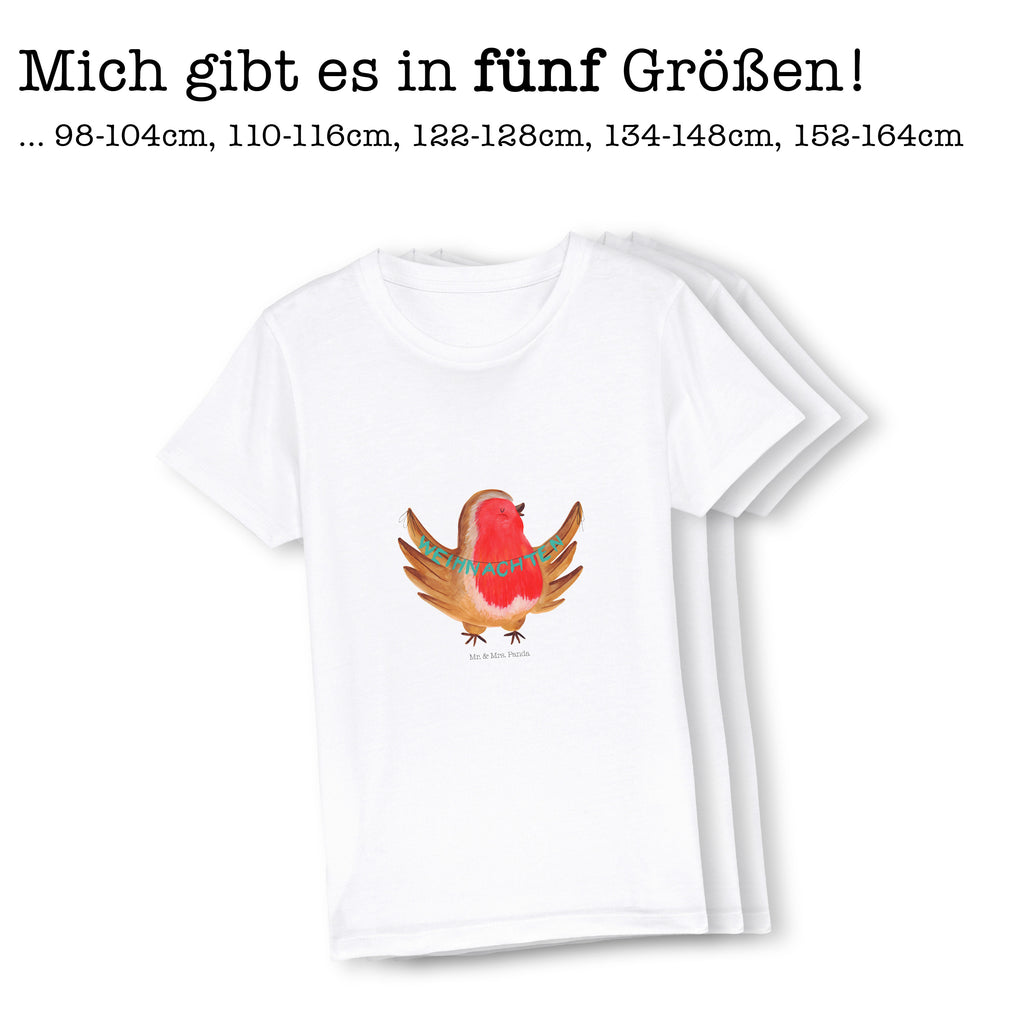 Organic Kinder T-Shirt Rotkehlchen Weihnachten Kinder T-Shirt, Kinder T-Shirt Mädchen, Kinder T-Shirt Jungen, Winter, Weihnachten, Weihnachtsdeko, Nikolaus, Advent, Heiligabend, Wintermotiv, Frohe Weihnachten, Weihnachtsmotiv, Weihnachtsgruß, Vogel, xmas