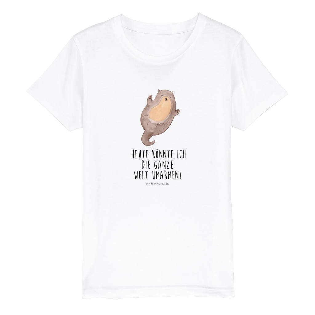 Organic Kinder T-Shirt Otter Umarmen Kinder T-Shirt, Kinder T-Shirt Mädchen, Kinder T-Shirt Jungen, Otter, Fischotter, Seeotter, Otter Seeotter See Otter