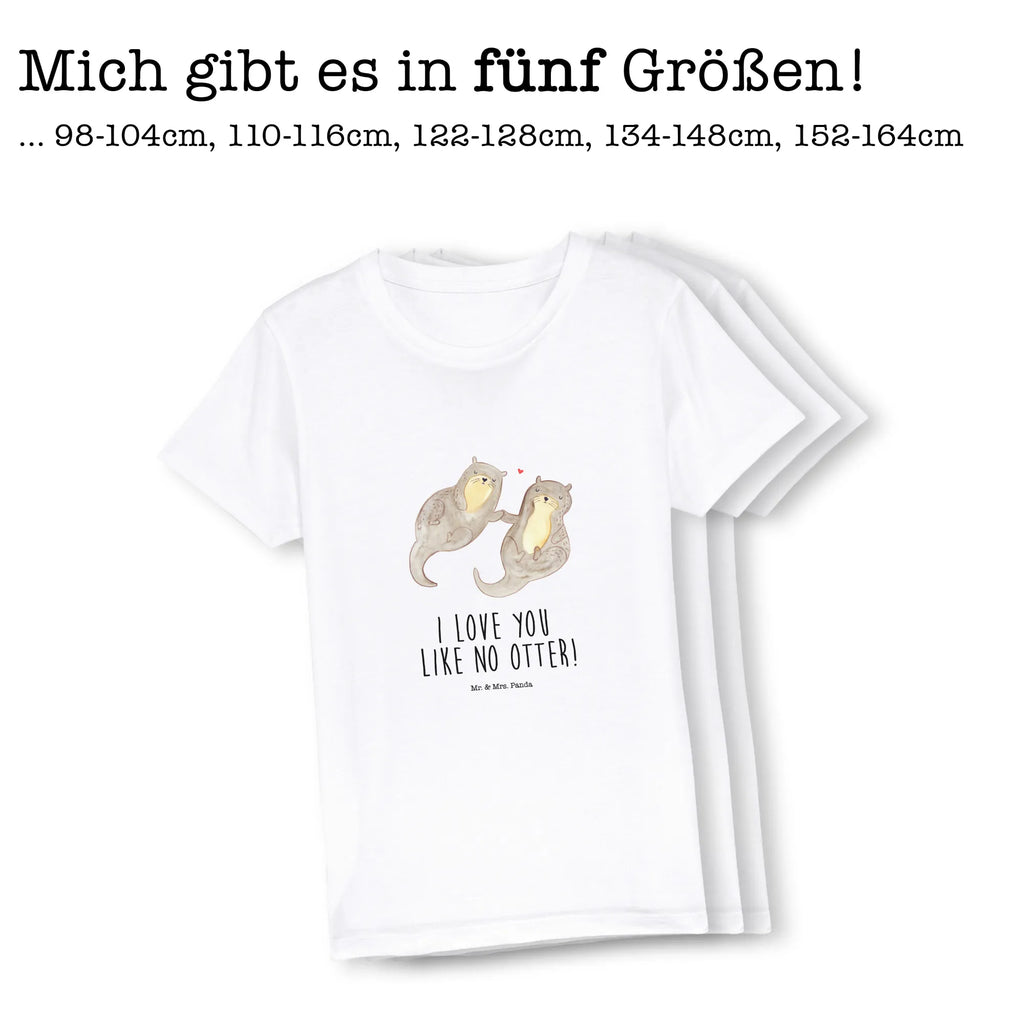 Organic Kinder T-Shirt Otter Hände halten Kinder T-Shirt, Kinder T-Shirt Mädchen, Kinder T-Shirt Jungen, Otter, Fischotter, Seeotter, Otter Seeotter See Otter