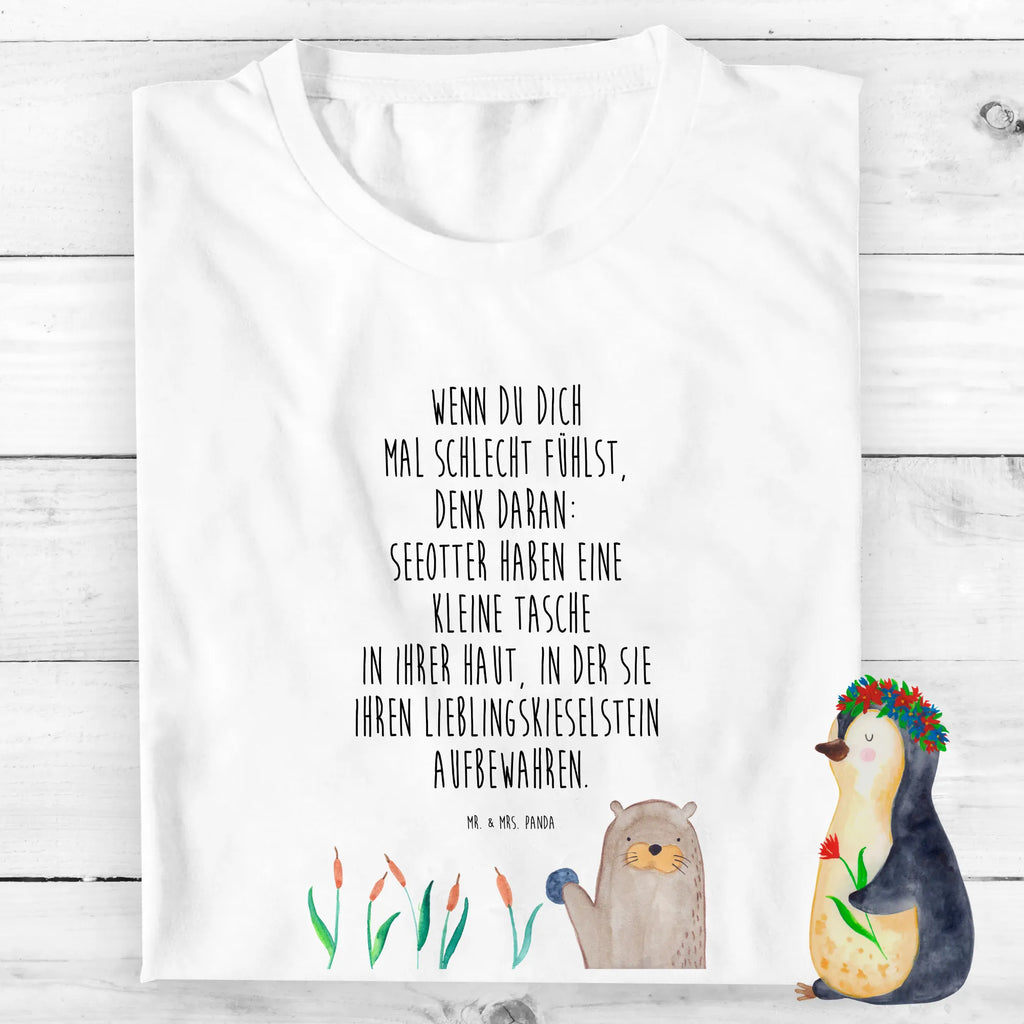 Organic Kinder T-Shirt Otter Stein Kinder T-Shirt, Kinder T-Shirt Mädchen, Kinder T-Shirt Jungen, Otter, Fischotter, Seeotter, Otter Seeotter See Otter