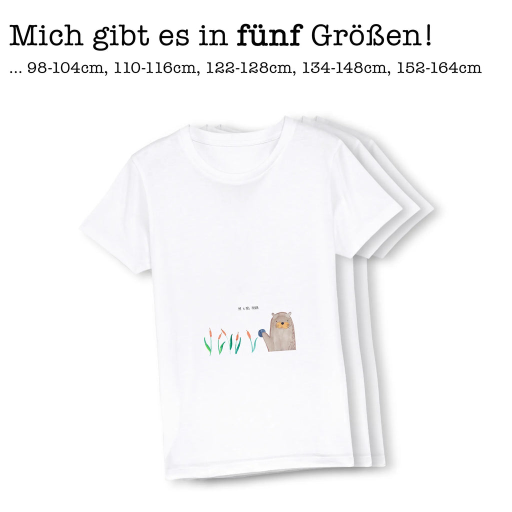 Organic Kinder T-Shirt Otter Stein Kinder T-Shirt, Kinder T-Shirt Mädchen, Kinder T-Shirt Jungen, Otter, Fischotter, Seeotter, Otter Seeotter See Otter