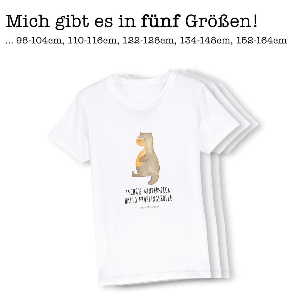 Organic Kinder T-Shirt Otter Bauch Kinder T-Shirt, Kinder T-Shirt Mädchen, Kinder T-Shirt Jungen, Otter, Fischotter, Seeotter, Otter Seeotter See Otter