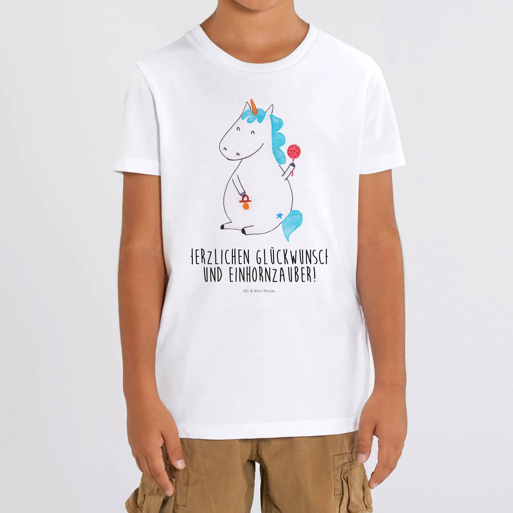 Organic Kinder T-Shirt Einhorn Baby Kinder T-Shirt, Kinder T-Shirt Mädchen, Kinder T-Shirt Jungen, Einhorn, Einhörner, Einhorn Deko, Pegasus, Unicorn, Mutter, Geburt, Geburtstag, erstes Kind, Baby, Babyglück, Nachwuchs, Eltern, Party, Kind, Schnuller