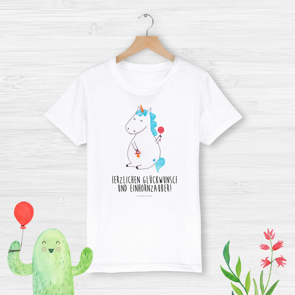 Organic Kinder T-Shirt Einhorn Baby Kinder T-Shirt, Kinder T-Shirt Mädchen, Kinder T-Shirt Jungen, Einhorn, Einhörner, Einhorn Deko, Pegasus, Unicorn, Mutter, Geburt, Geburtstag, erstes Kind, Baby, Babyglück, Nachwuchs, Eltern, Party, Kind, Schnuller