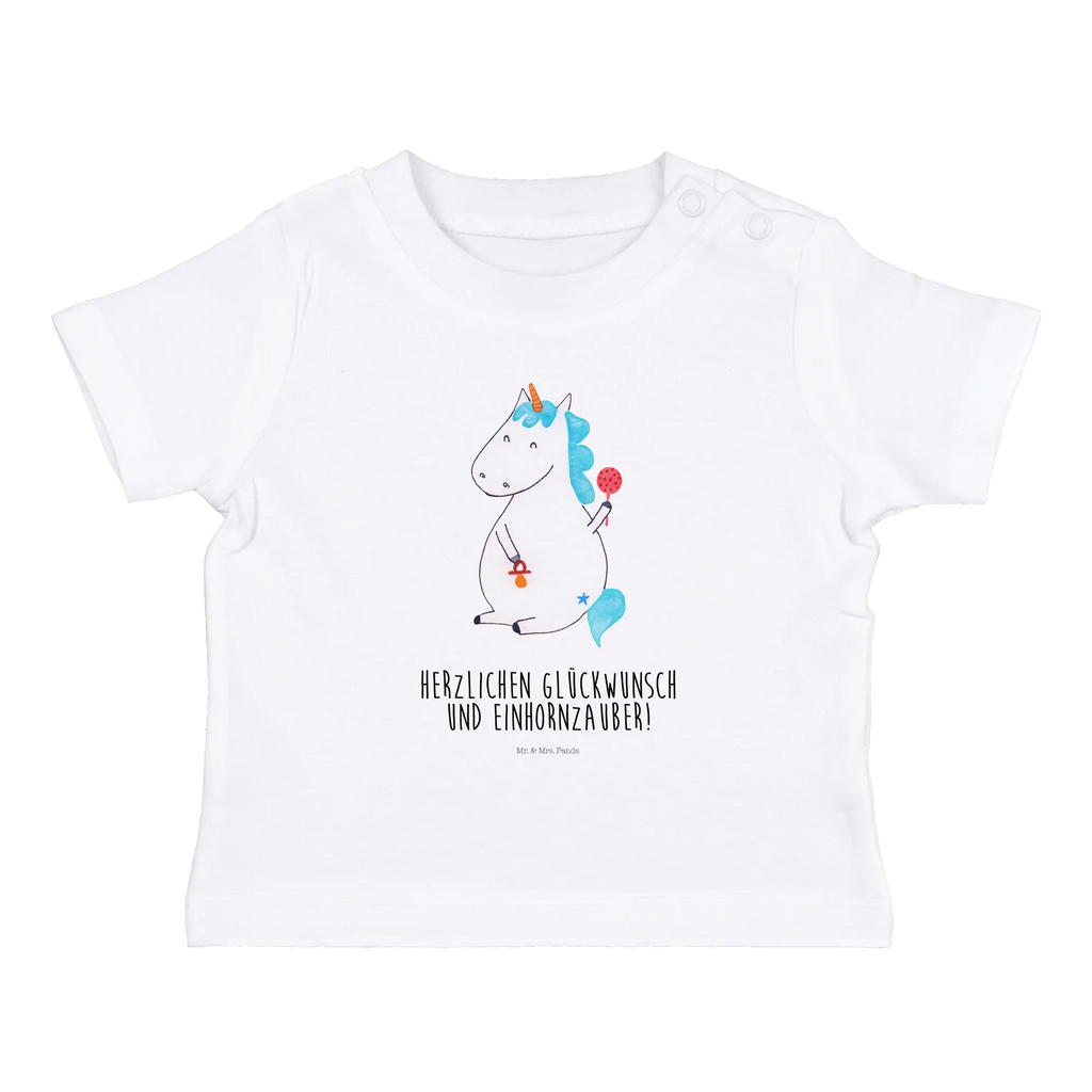 Organic Baby Shirt Einhorn Baby Baby T-Shirt, Jungen Baby T-Shirt, Mädchen Baby T-Shirt, Shirt, Einhorn, Einhörner, Einhorn Deko, Pegasus, Unicorn, Mutter, Geburt, Geburtstag, erstes Kind, Baby, Babyglück, Nachwuchs, Eltern, Party, Kind, Schnuller