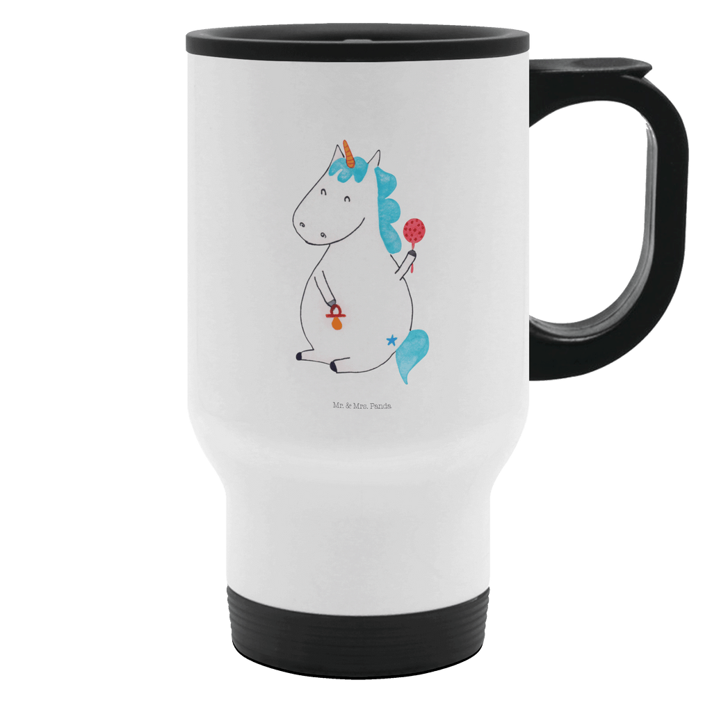 Thermobecher Einhorn Baby Thermobecher, To Go Becher, Thermotasse, Kaffeebecher, Isolierbecher, Thermobecher To Go, Warmhaltetasse, Edelstahlbecher, Reisebecher, Tasse mit Deckel, Thermobecher für 400 ml, Kaffeetasse zum Mitnehmen, Tasse zum Mitnehmen, Spülmaschinenfest, Einhorn, Einhörner, Einhorn Deko, Pegasus, Unicorn, Mutter, Geburt, Geburtstag, erstes Kind, Baby, Babyglück, Nachwuchs, Eltern, Party, Kind, Schnuller