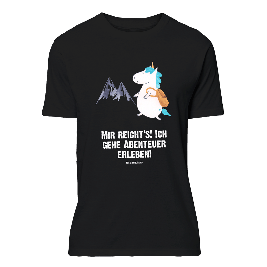 T-Shirt Standard Einhorn Bergsteiger T-Shirt, Shirt, Tshirt, Lustiges T-Shirt, T-Shirt mit Spruch, Party, Junggesellenabschied, Jubiläum, Geburstag, Herrn, Damen, Männer, Frauen, Schlafshirt, Nachthemd, Sprüche, Einhorn, Einhörner, Einhorn Deko, Pegasus, Unicorn, Bergsteiger, Abenteuer, Berge, Abenteurer, Weltenbummler, Weltreise, Reisen, Urlaub, Entdecker