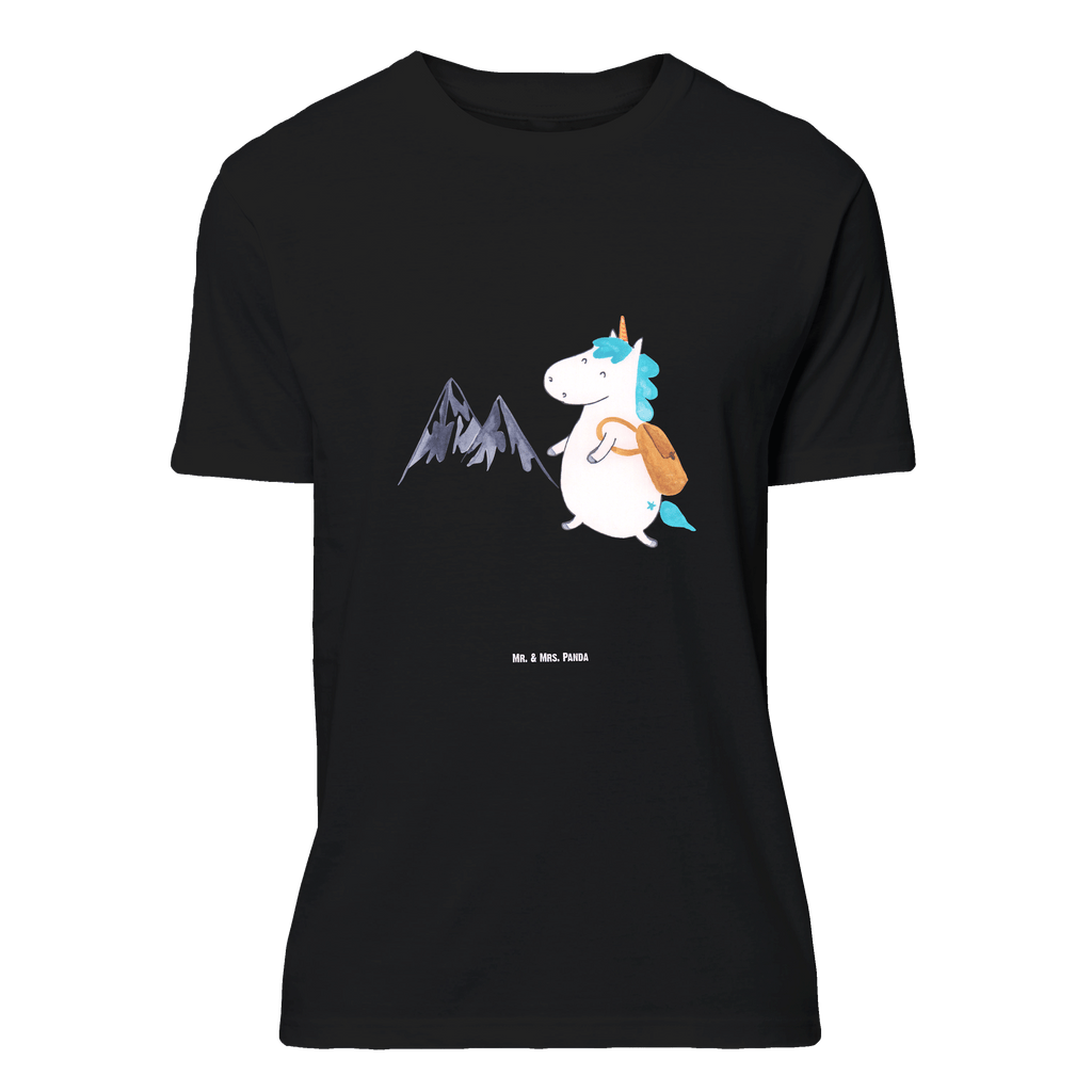 T-Shirt Standard Einhorn Bergsteiger T-Shirt, Shirt, Tshirt, Lustiges T-Shirt, T-Shirt mit Spruch, Party, Junggesellenabschied, Jubiläum, Geburstag, Herrn, Damen, Männer, Frauen, Schlafshirt, Nachthemd, Sprüche, Einhorn, Einhörner, Einhorn Deko, Pegasus, Unicorn, Bergsteiger, Abenteuer, Berge, Abenteurer, Weltenbummler, Weltreise, Reisen, Urlaub, Entdecker