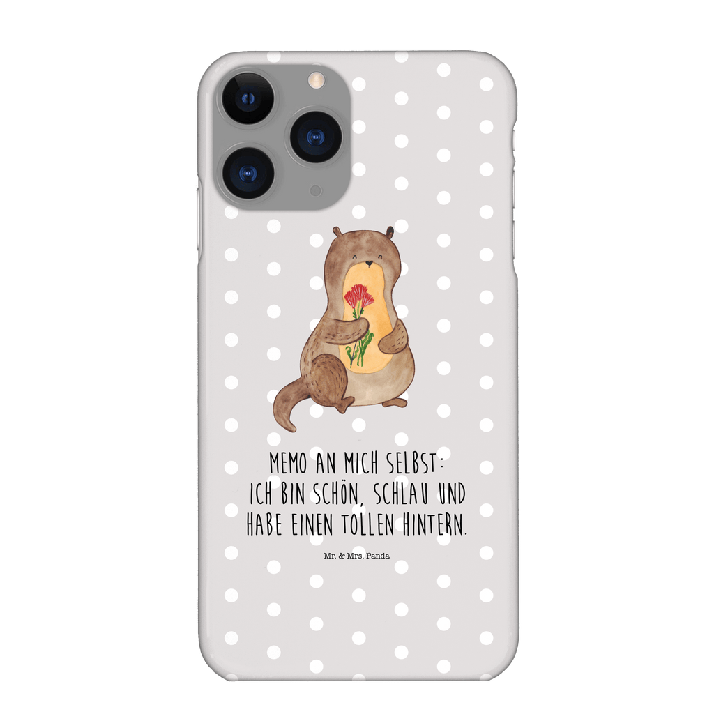 Handyhülle Otter Blumenstrauß Handyhülle, Handycover, Cover, Handy, Hülle, Iphone 10, Iphone X, Otter, Fischotter, Seeotter, Otter Seeotter See Otter