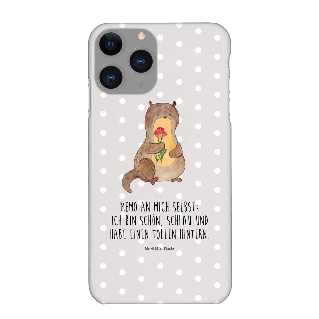 Handyhülle Otter Blumenstrauß Handyhülle, Handycover, Cover, Handy, Hülle, Iphone 10, Iphone X, Otter, Fischotter, Seeotter, Otter Seeotter See Otter