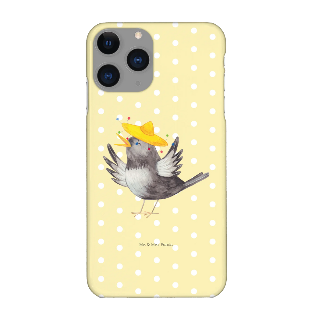 Handyhülle Rabe Sombrero Handyhülle, Handycover, Cover, Handy, Hülle, Iphone 10, Iphone X, Tiermotive, Gute Laune, lustige Sprüche, Tiere, Rabe, Vogel, Vögel, Spruch positiv, fröhlich sein, glücklich sein, Glück Spruch, froh, Elster, Motivation