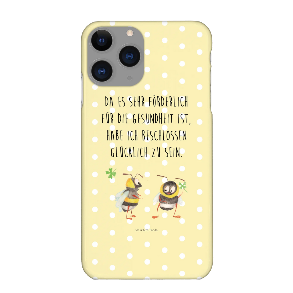 Handyhülle Hummeln Kleeblatt Handyhülle, Handycover, Cover, Handy, Hülle, Iphone 10, Iphone X, Tiermotive, Gute Laune, lustige Sprüche, Tiere, Hummel, Biene, Spruch positiv, Biene Deko, Spruch schön, glücklich sein, glücklich werden, Spruch fröhlich