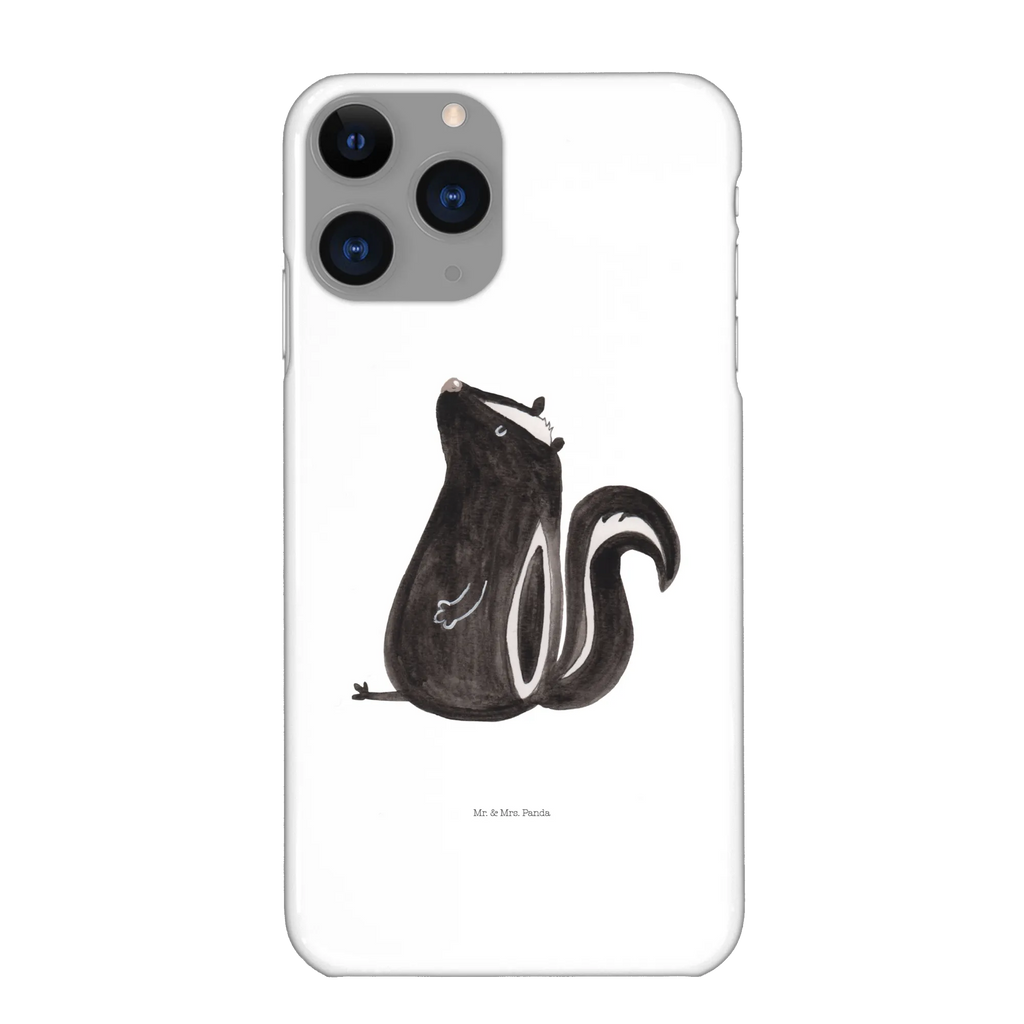 Handyhülle Stinktier Sitzen Handyhülle, Handycover, Cover, Handy, Hülle, Iphone 10, Iphone X, Stinktier, Skunk, Wildtier, Raubtier, Stinker, Stinki, Spruch, Büro, Recht, Besserwisser