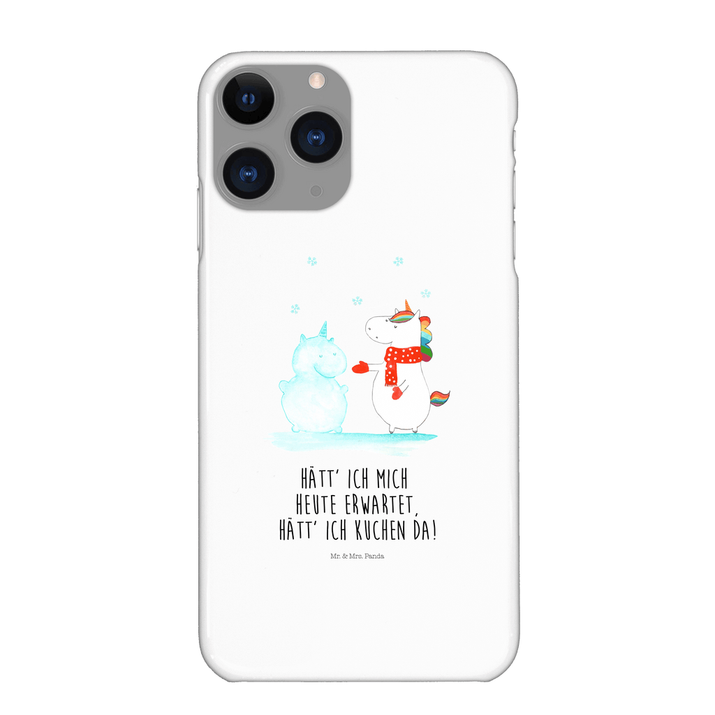 Handyhülle Einhorn Schneemann Handyhülle, Handycover, Cover, Handy, Hülle, Iphone 10, Iphone X, Einhorn, Einhörner, Einhorn Deko, Pegasus, Unicorn, Schneemann, Winter, Schnee, Kuchen, Weihnachten, kalt, Mütze, Handschuhe, X-Mas