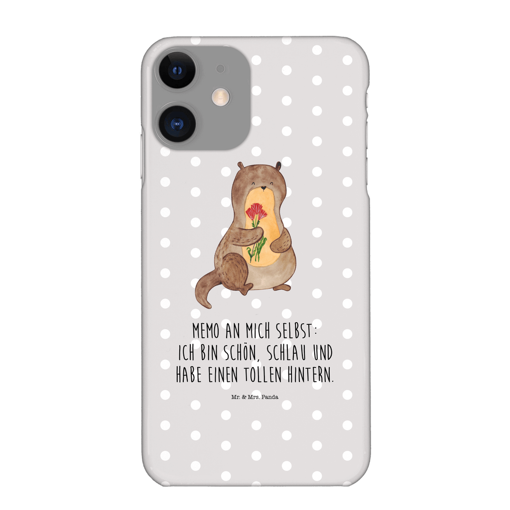 Handyhülle Otter Blumenstrauß Handyhülle, Handycover, Cover, Handy, Hülle, Iphone 10, Iphone X, Otter, Fischotter, Seeotter, Otter Seeotter See Otter