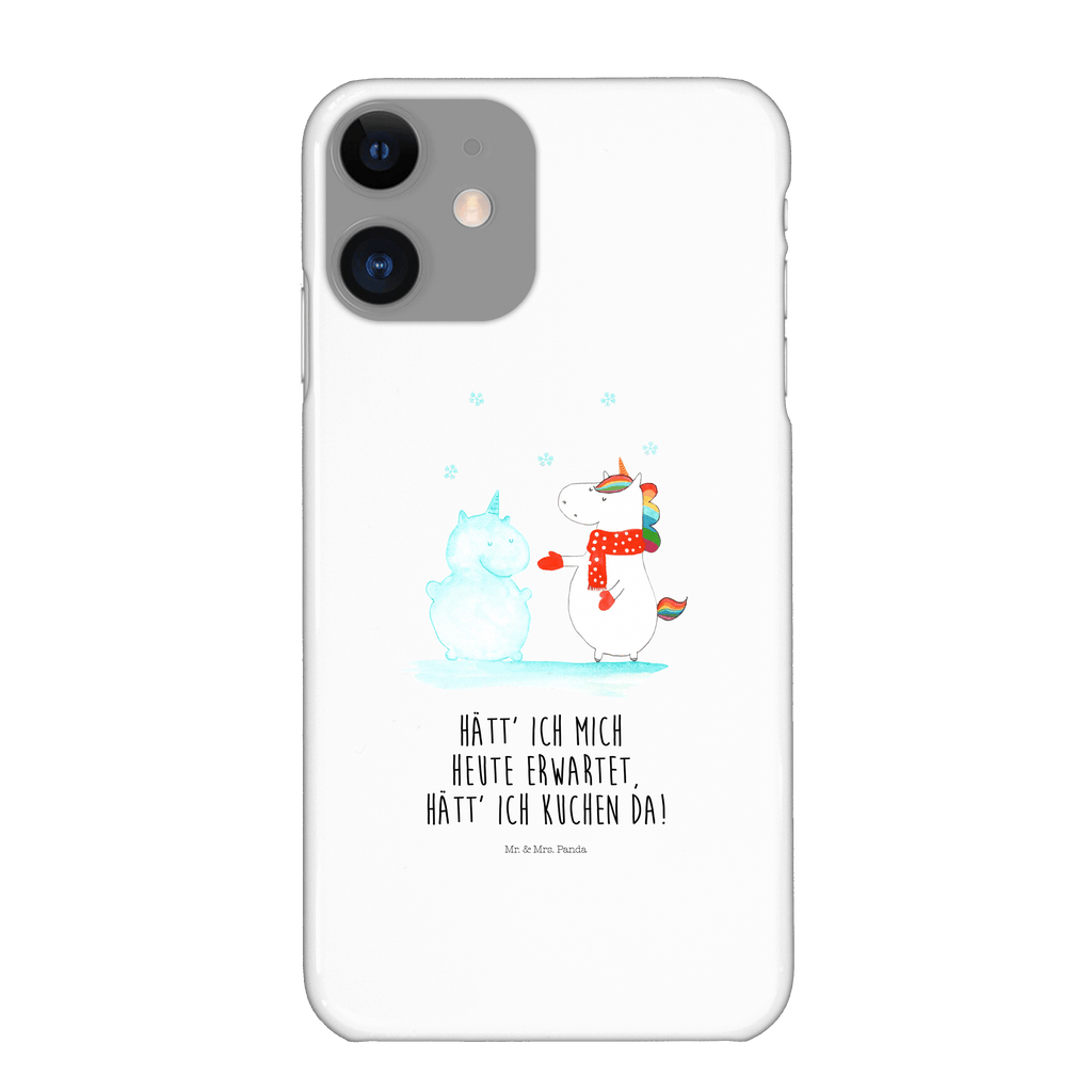 Handyhülle Einhorn Schneemann Handyhülle, Handycover, Cover, Handy, Hülle, Iphone 10, Iphone X, Einhorn, Einhörner, Einhorn Deko, Pegasus, Unicorn, Schneemann, Winter, Schnee, Kuchen, Weihnachten, kalt, Mütze, Handschuhe, X-Mas