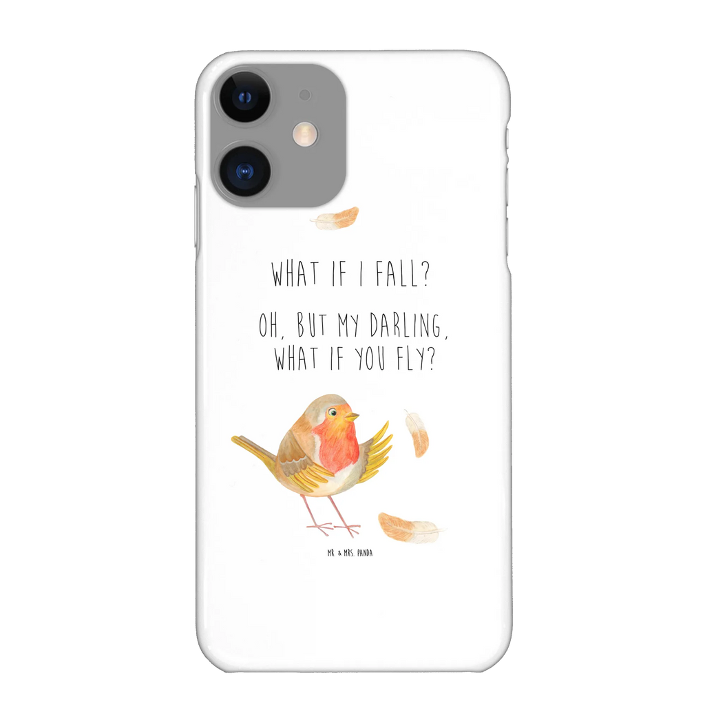 Handyhülle Rotkehlchen Federn Handyhülle, Handycover, Cover, Handy, Hülle, Iphone 10, Iphone X, Tiermotive, Gute Laune, lustige Sprüche, Tiere, What if i fall, Rotkehlchen, Spruch Motivation, Spruch Mut, Vogel, Motivation Sprüche, Motivationsbilder, fliegen