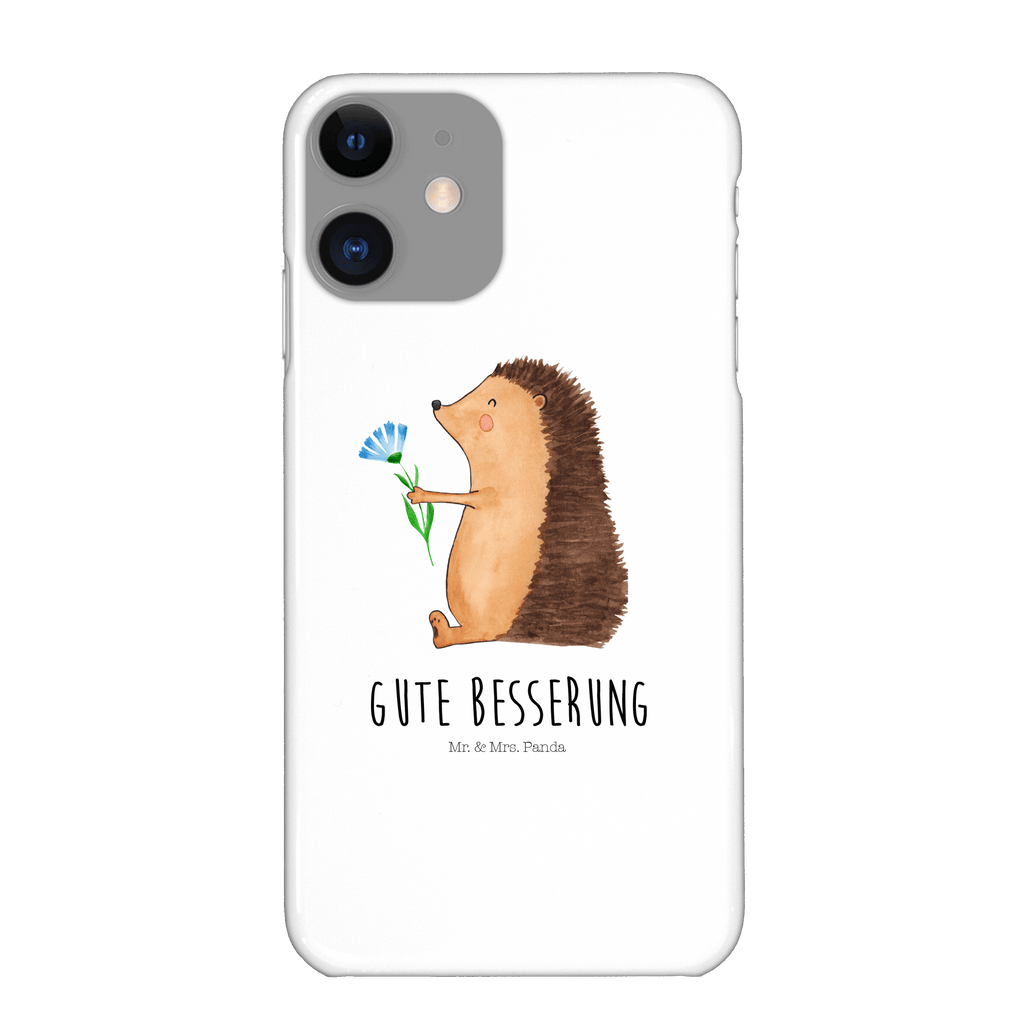 Handyhülle Igel Blumen Handyhülle, Handycover, Cover, Handy, Hülle, Iphone 10, Iphone X, Tiermotive, Gute Laune, lustige Sprüche, Tiere, Igel, Gute Besserung, Genesungswünsche, Krankheit, Krankenhaus, krank, Besuch