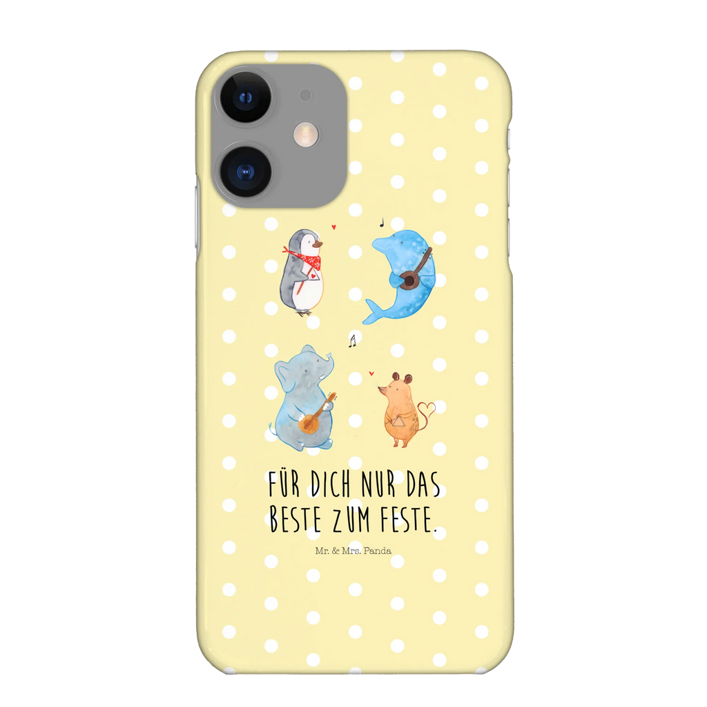 Handyhülle Big Band Handyhülle, Handycover, Cover, Handy, Hülle, Iphone 10, Iphone X, Tiermotive, Gute Laune, lustige Sprüche, Tiere, Hund, Pinguin, Maus, Elefant, Delfin, Gitarre, Band, Triangel, Musikanten, Musik