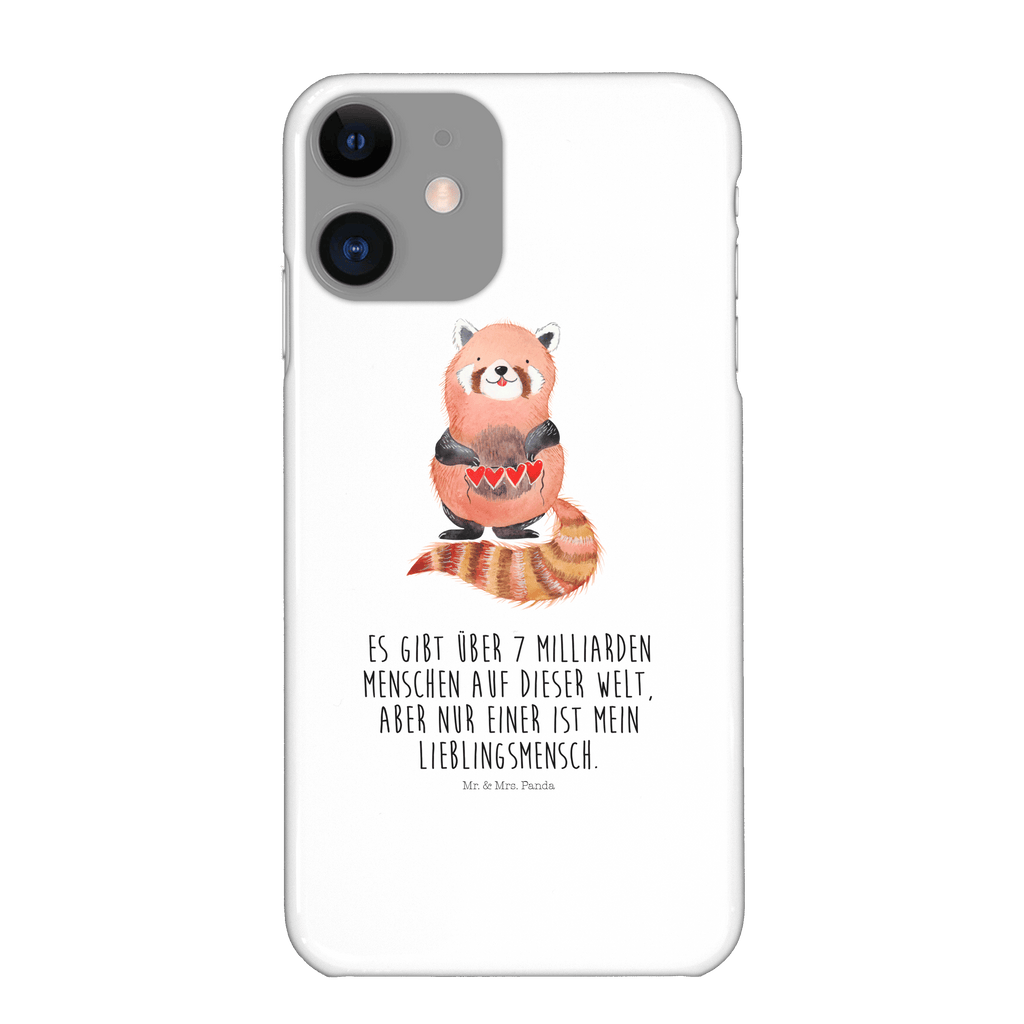 Handyhülle Roter Panda Handyhülle, Handycover, Cover, Handy, Hülle, Iphone 10, Iphone X, Tiermotive, Gute Laune, lustige Sprüche, Tiere, Panda, Liebe, Rot, Herz, Liebling, Lieblingsmensch