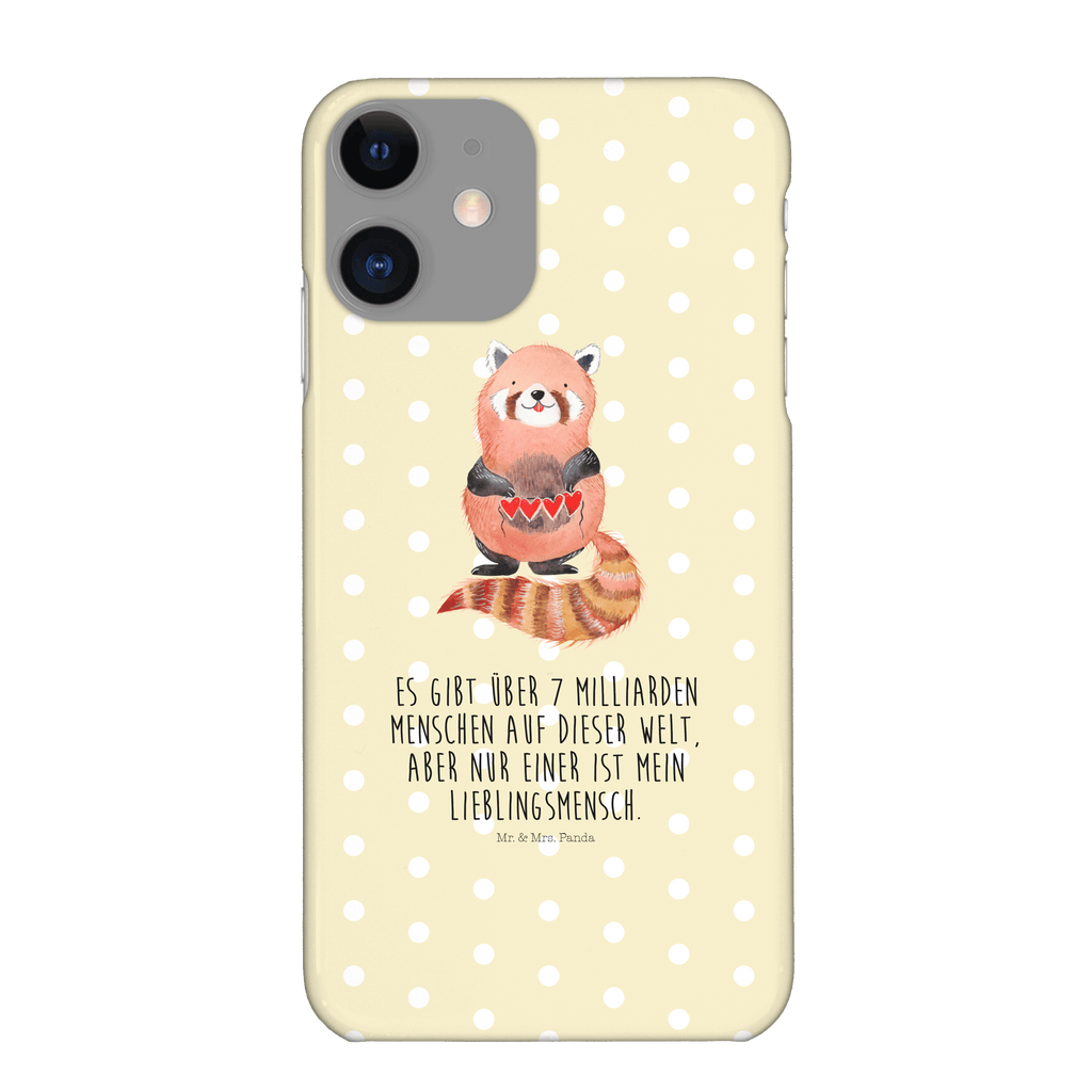 Handyhülle Roter Panda Handyhülle, Handycover, Cover, Handy, Hülle, Iphone 10, Iphone X, Tiermotive, Gute Laune, lustige Sprüche, Tiere, Panda, Liebe, Rot, Herz, Liebling, Lieblingsmensch