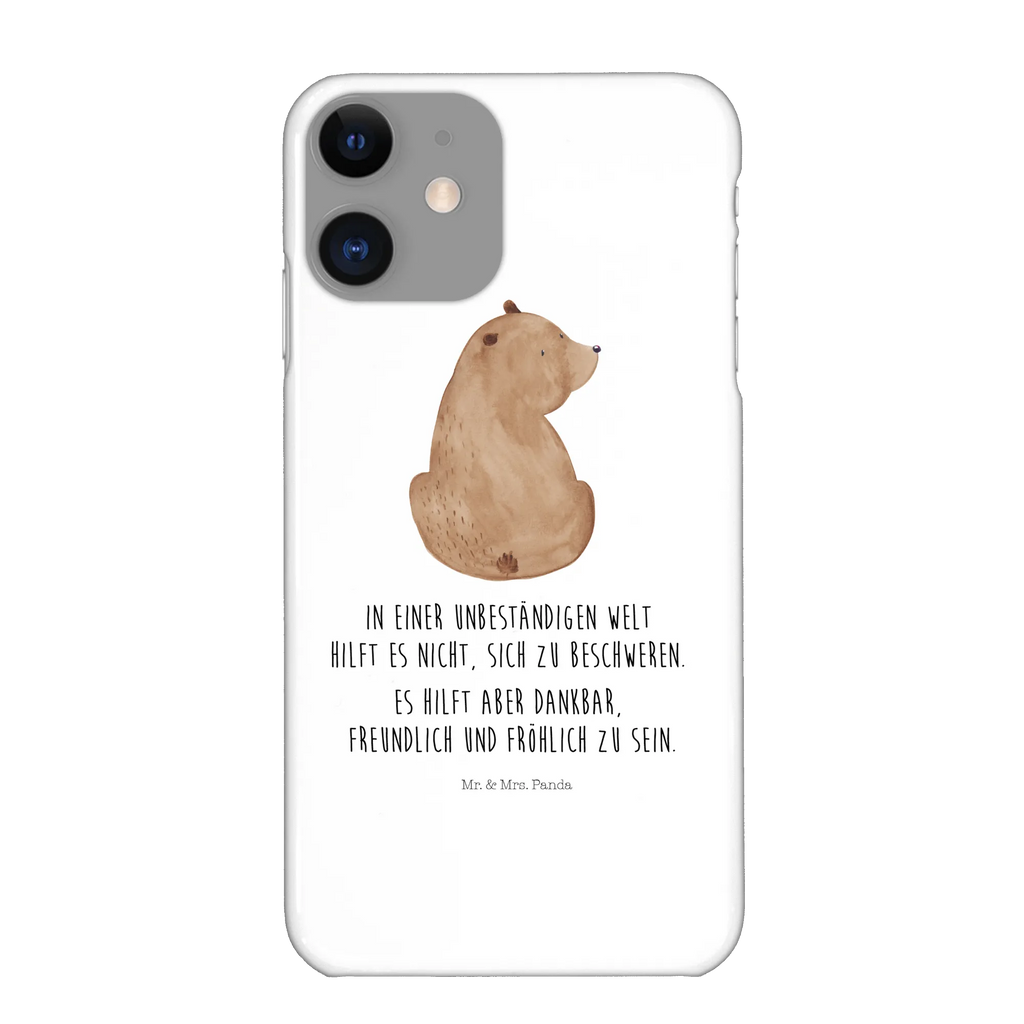 Handyhülle Bär Schulterblick Handyhülle, Handycover, Cover, Handy, Hülle, Iphone 10, Iphone X, Bär, Teddy, Teddybär, Selbstachtung, Weltansicht, Motivation, Bären, Bärenliebe, Weisheit