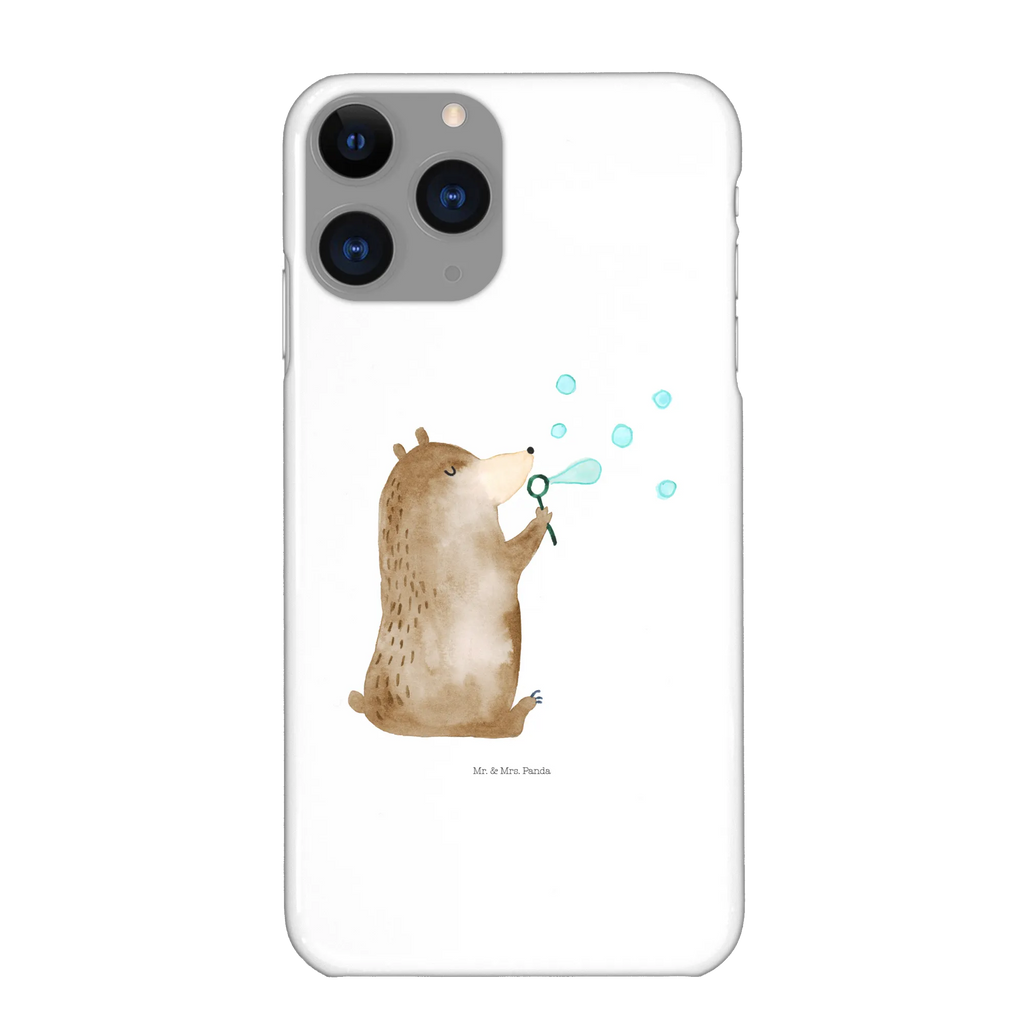 Handyhülle Bär Seifenblasen Handyhülle, Handycover, Cover, Handy, Hülle, Iphone 10, Iphone X, Bär, Teddy, Teddybär, Seifenblasen Bär Lustig Sein Glücklich Traurig Happy