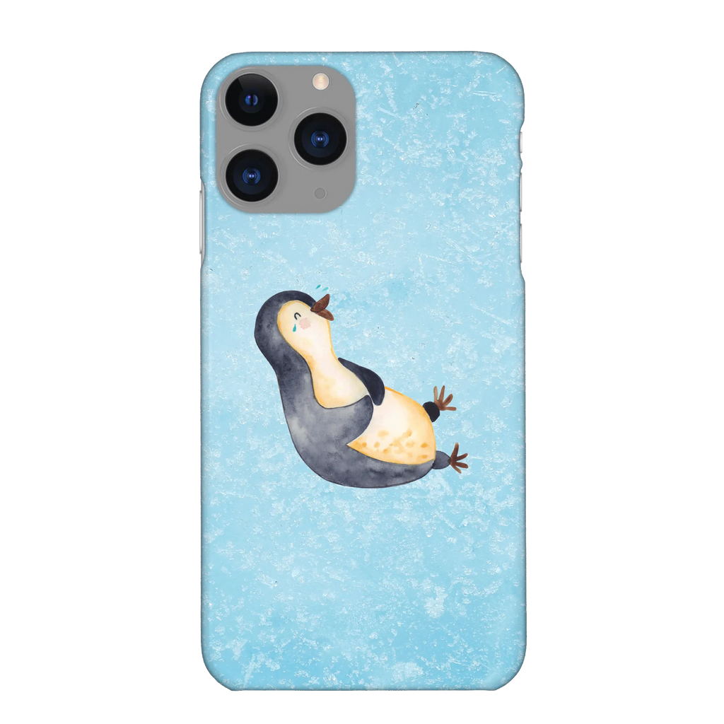 Handyhülle Pinguin Lachen Handyhülle, Handycover, Cover, Handy, Hülle, Iphone 10, Iphone X, Pinguin, Pinguine, lustiger Spruch, Optimismus, Fröhlich, Lachen, Humor, Fröhlichkeit