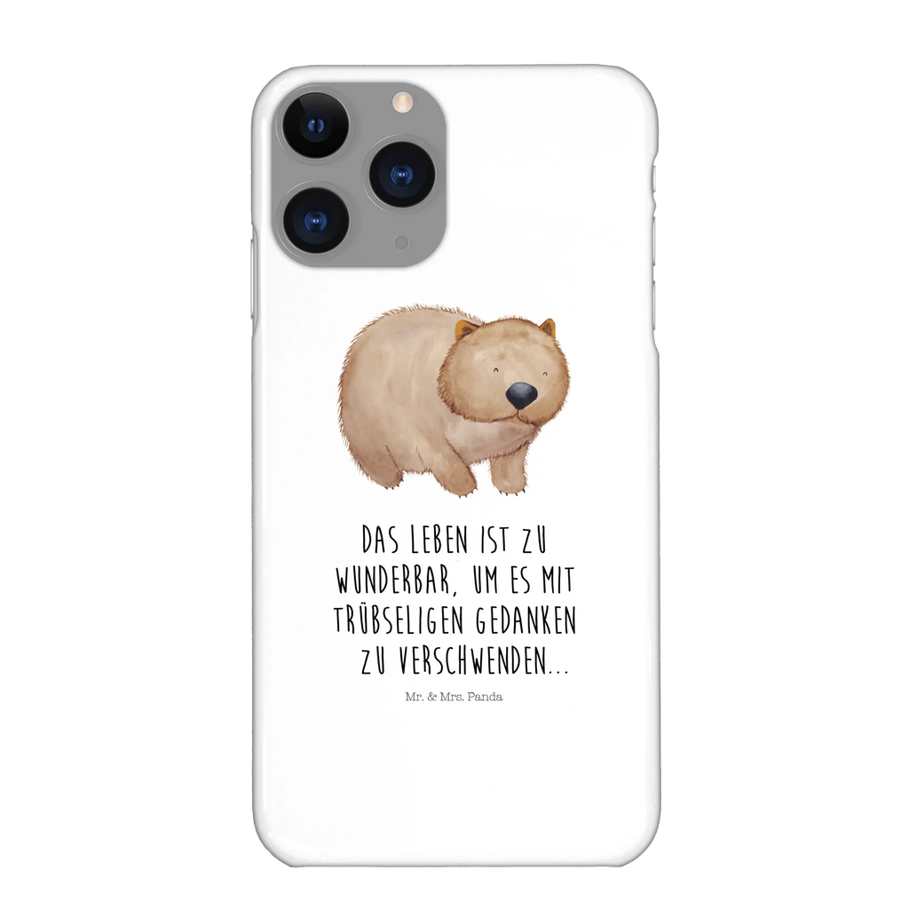 Handyhülle Wombat Handyhülle, Handycover, Cover, Handy, Hülle, Iphone 10, Iphone X, Tiermotive, Gute Laune, lustige Sprüche, Tiere, Wombat, Das Leben ist schön, Motivation, Spruch, Australien