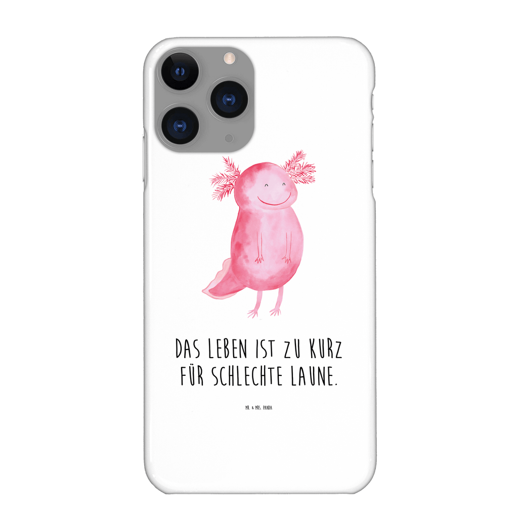 Handyhülle Axolotl Glücklich Handyhülle, Handycover, Cover, Handy, Hülle, Iphone 10, Iphone X, Axolotl, Molch, Axolot, Schwanzlurch, Lurch, Lurche, Motivation, gute Laune