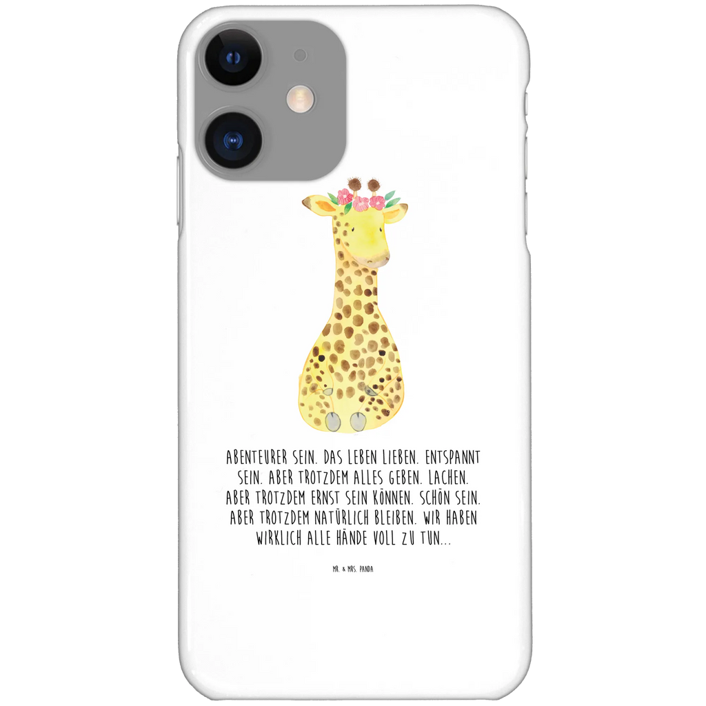 Handyhülle Giraffe Blumenkranz Handyhülle, Handycover, Cover, Handy, Hülle, Iphone 10, Iphone X, Afrika, Wildtiere, Giraffe, Blumenkranz, Abenteurer, Selbstliebe, Freundin