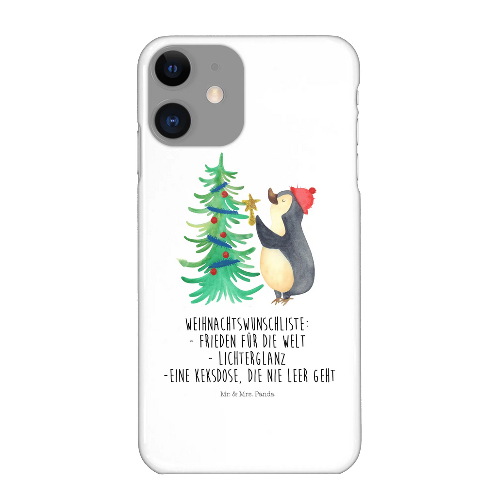 Handyhülle Pinguin Weihnachtsbaum Handyhülle, Handycover, Cover, Handy, Hülle, Iphone 10, Iphone X, Winter, Weihnachten, Weihnachtsdeko, Nikolaus, Advent, Heiligabend, Wintermotiv, Pinguin