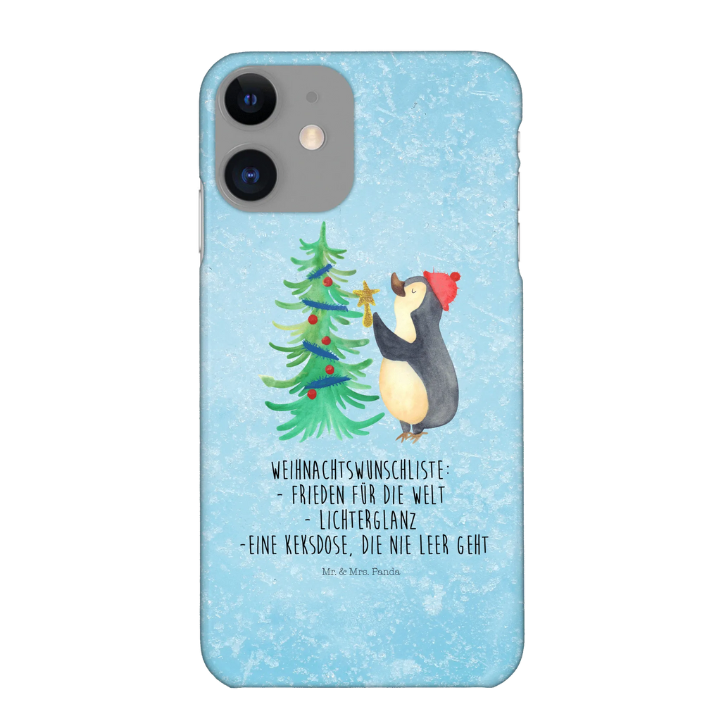 Handyhülle Pinguin Weihnachtsbaum Handyhülle, Handycover, Cover, Handy, Hülle, Iphone 10, Iphone X, Winter, Weihnachten, Weihnachtsdeko, Nikolaus, Advent, Heiligabend, Wintermotiv, Pinguin