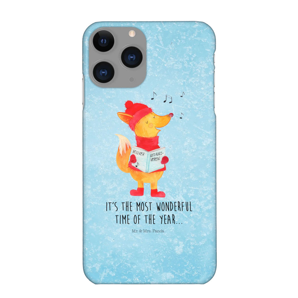 Handyhülle Fuchs Sänger Handyhülle, Handycover, Cover, Handy, Hülle, Iphone 10, Iphone X, Winter, Weihnachten, Weihnachtsdeko, Nikolaus, Advent, Heiligabend, Wintermotiv, Fuchs, Füchse, Sänger, Geschenk Sänger, Singen, Weihnachtslieder